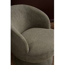 Eloise Chenille Swivel Armchair